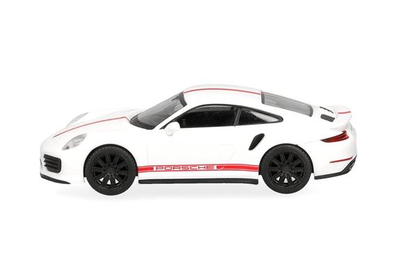 Herpa 420358-002 Porsche 911 (991) Turbo, carraraweiß - H0 (1:87) | Bild 4