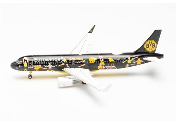 Herpa 572750 Eurowings Airbus A320 "BVB Fanairbus" - D-AEWM - Massstab 1:200 | Bild 2