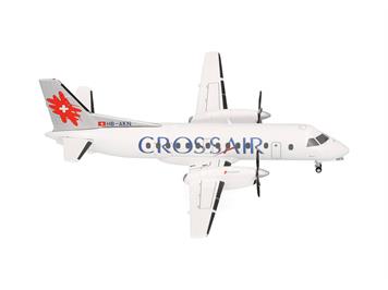 Herpa 573252 Crossair Saab 340 (last color scheme) - Massstab 1:200
