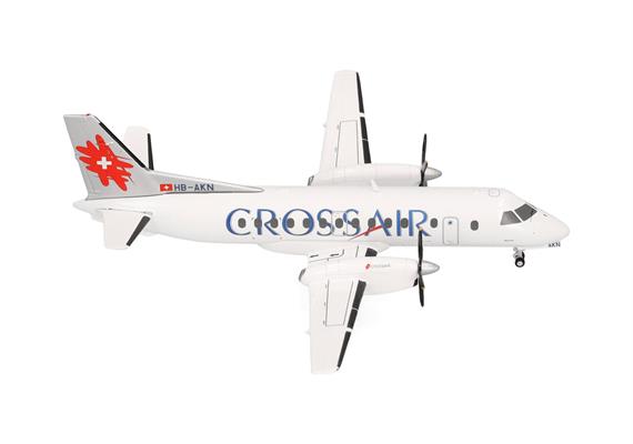 Herpa 573252 Crossair Saab 340 (last color scheme) - Massstab 1:200 | Bild 1