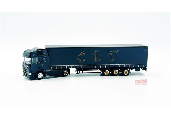 Herpa 945189 Scania CR20 HD Gardinenplanensattelzug CLT LKW-Modell (CH) - H0 (1:87) | Bild 1