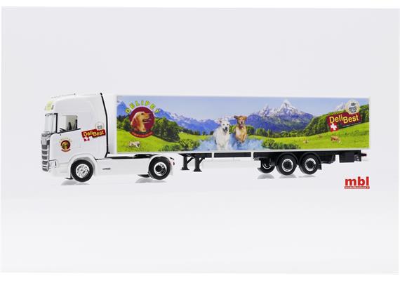 Herpa 950848 Scania CS 20 Kühlkoffer-Sattelzug "Delipet AG / Lady Sina" - H0 (1:87) | Bild 2