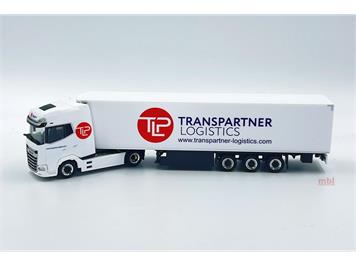 Herpa 957069 LKW DAF XG+Kühlkoffer-Sattelzug Transpartner Logistics - H0 (1:87)