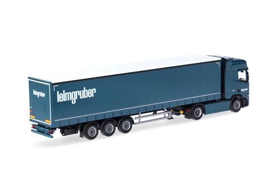 Herpa 958752 Scania CR20 HD Gardinenplanen-Sattelzug "Leimgruber", Schweiz - H0 (1:87) | Bild 2