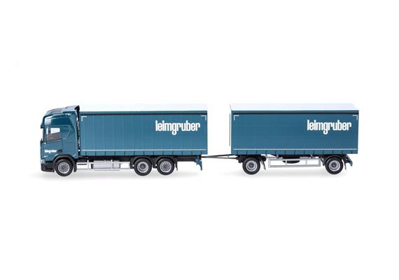 Herpa 958769 Scania CR20 HD Gardinenplanen-Hängerzug "Leimgruber", Schweiz - H0 (1:87) | Bild 3