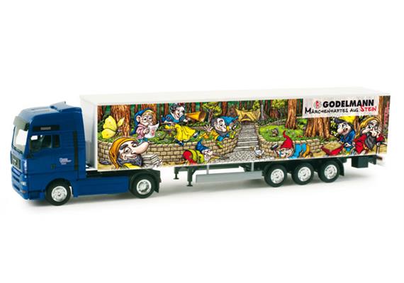 Herpa MAN TGA XXL Gardinenplanen-Sattelzug "Wagner / Godelmann Märchentruck II"