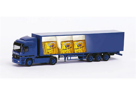 Herpa Mercedes Benz Actros L Koffer-Sattelzug "Hacker Pschorr"