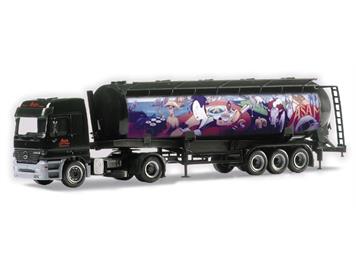 Herpa Mercedes Benz Actros L Silo-Sattelzug "Food International"