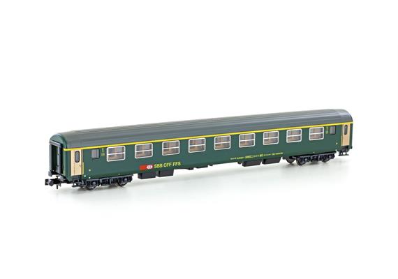 Hobbytrain 23120 SBB RIC Personenwagen 1. Klasse, neues Logo, inkl. Innenbl. - N (1:160)