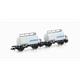 Hobbytrain 24834 2ER SET LEICHTBAU-KESSELWAGEN DB/DANZAS, EP.IV - N (1:160)