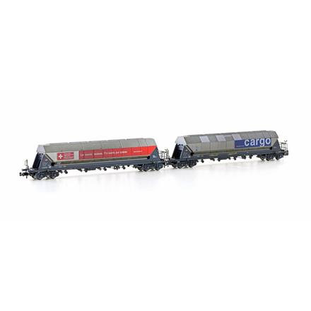 Hobbytrain H23479 SBB-C 2 Silowagen Taggnpps, gealtert, Ep VI - N (1:160)