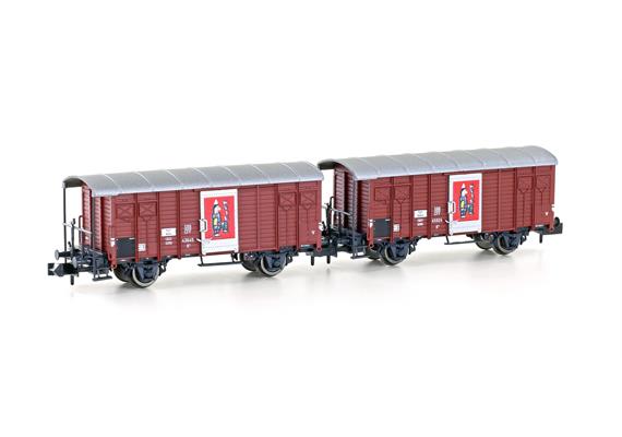 Hobbytrain H24257 SBB 2 gedeckte Güterwagen K3 Zirkus Knie - N (1:160)