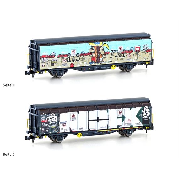 Hobbytrain H24663 SBB Schiebewandwagen Hbbillns Graffiti Kids united, Ep. V - N (1:160)