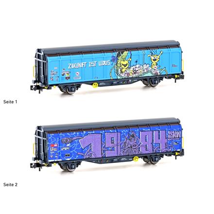 Hobbytrain H24666 SBB Schiebewandwagen Hbbillns Graffiti Zukunft ist Luxus, Ep. V - N