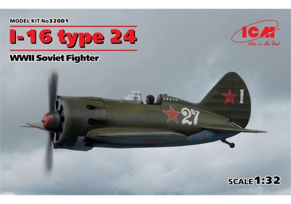 ICM 32001 Polikarpov I-16 Type 24, 1:32