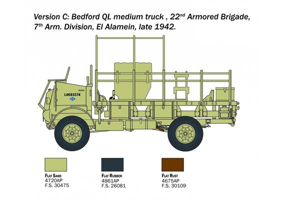 Italeri 0241 Bedford QL Truck - Massstab 1:35 | Bild 4