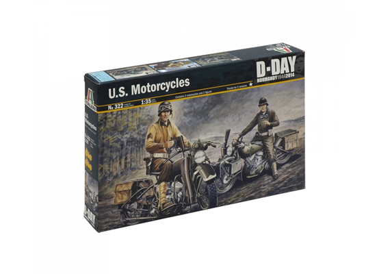 Italeri 0322 U.S. Motorräder WWII - Massstab 1:35 | Bild 1