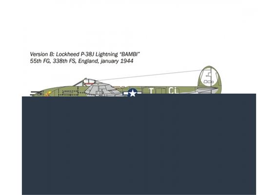 Italeri 1446 US P-38J Lightning - Massstab 1:72 | Bild 3