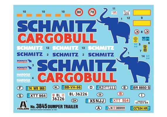 Italeri 3845 Muldenkipper-Anhänger - Massstab 1:24 | Bild 3