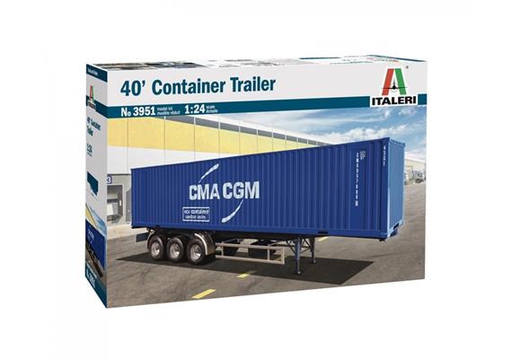 Italeri 3951 Container Auflieger 40 Ft, 1:24 | Bild 1