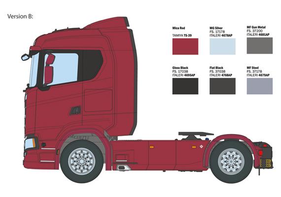 Italeri 3971 Scania S770 4x2 Normal Roof GreyCap - Massstab 1:24 | Bild 5