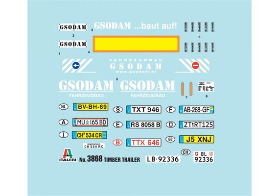 Italeri 510003868 Timber Trailer, Kunststoff-Bausatz, Massstab 1:24 | Bild 6