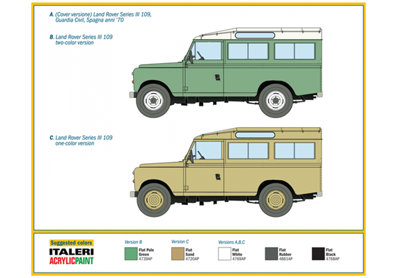 Italeri 6542 Land Rover 109 "Guardia Civil" - Massstab 1:35 | Bild 6
