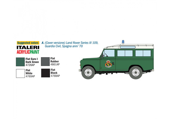 Italeri 6542 Land Rover 109 "Guardia Civil" - Massstab 1:35 | Bild 5