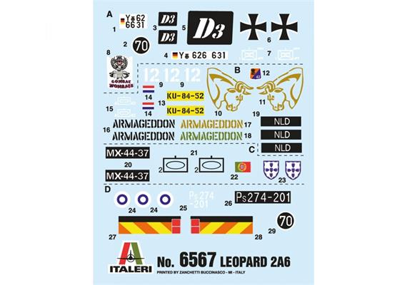 Italeri 6567 Leopard 2A6 - Massstab 1:35 | Bild 4