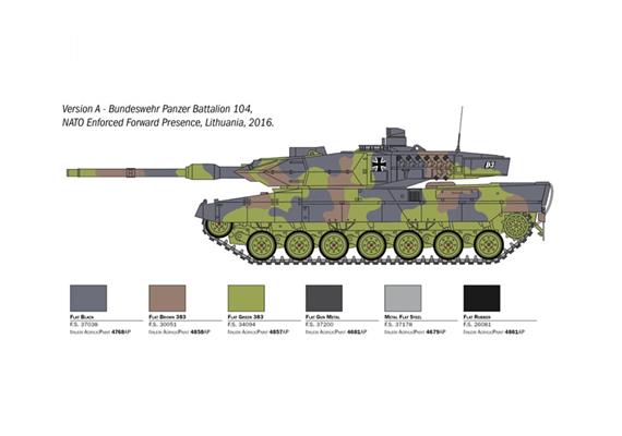 Italeri 6567 Leopard 2A6 - Massstab 1:35 | Bild 6