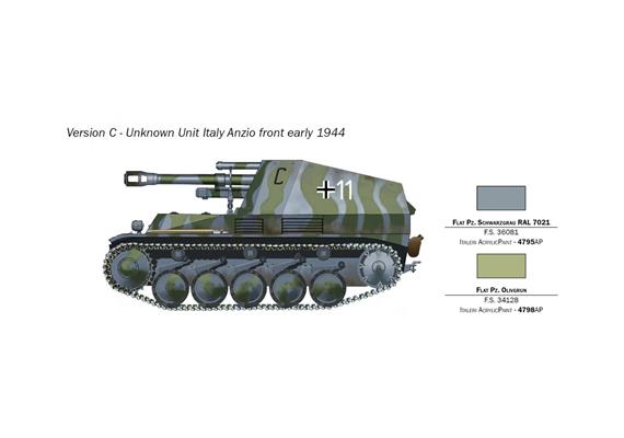 Italeri 7061 Sd.Kfz.124 Wespe 10.5 cm - Massstab 1:72 | Bild 4