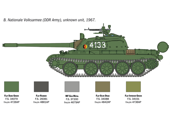Italeri 7081 T-55 - Massstab 1:72 | Bild 5