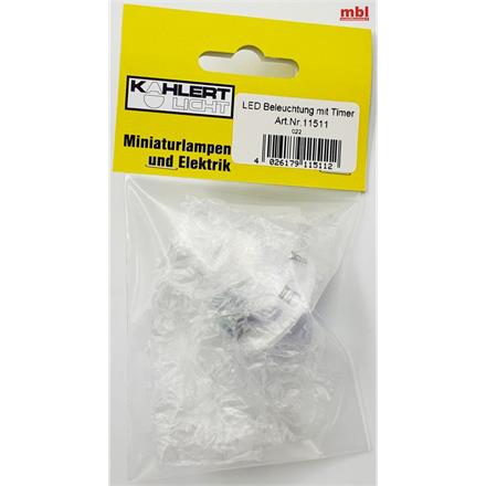 Kahlert 11511 Flackerlicht LED mit Timerfunktion (für CR2032-Batterie, enthalten)