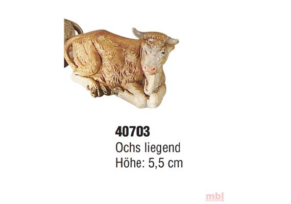 Kahlert 40703 Krippenfigur "Ochs liegend"