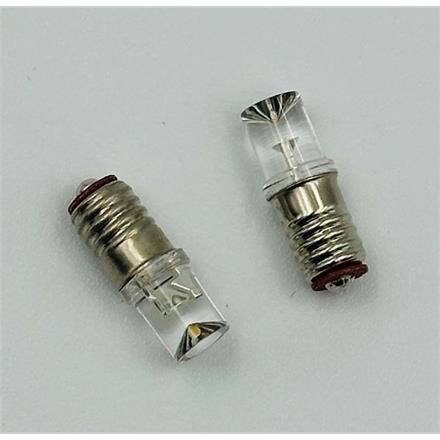 Kahlert 53529 LED Schraubbirne E5.5, 3-4,5V, warm-weiss, 10-18 mA, 2 Stück