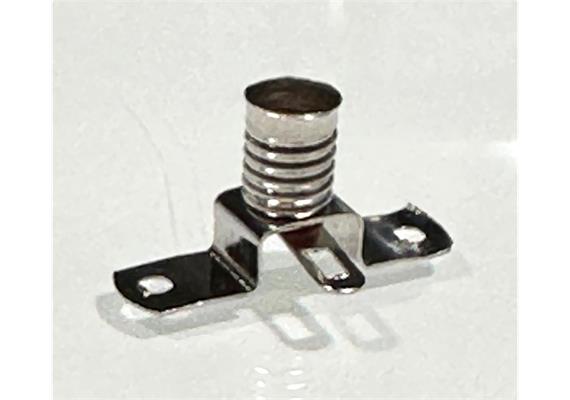 Kahlert 77690 Stegfassung E5,5, Metall, mit Lötfahne, 1 Stück