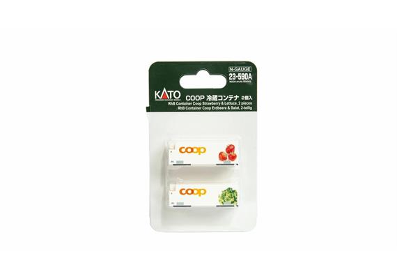 Kato 7074103 (23-590A) Container Coop Erdbeere WAB26 & Salat - N (1:160)