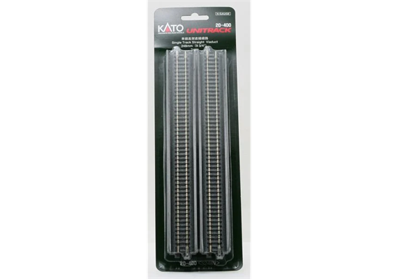 Kato 7077000 (20-400) Rampe 1-gleisig mit geradem Gleis grau, 2 Stück - N (1:160) | Bild 2