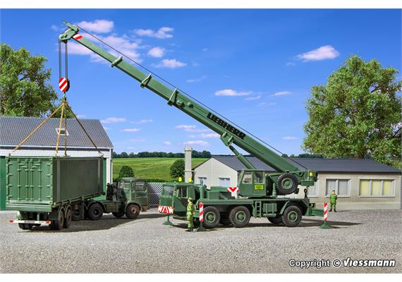 Kibri 18043 Bundeswehr LIEBHERR Mobilkran LTM 1050/3, H0 1:87 | Bild 1