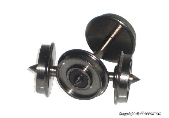 KIBRI 26245 Austauschradsätze Wechselstrom für Waggons, 2 Stück - H0 (1:87)