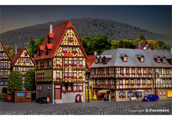 Kibri 37101 Hohes Haus mit Eckhaus - N (1:160) | Bild 2