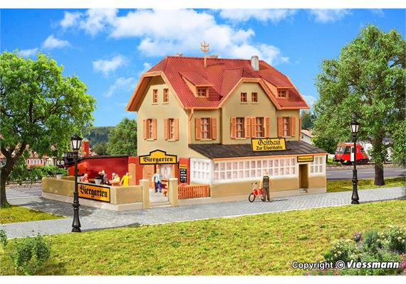 Kibri 37114 Gasthaus zur Eisenbahn mit Biergarten - N (1:160) | Bild 1