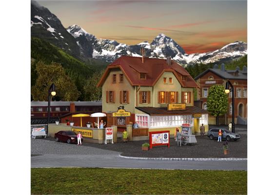 Kibri 37114 Gasthaus zur Eisenbahn mit Biergarten - N (1:160) | Bild 4