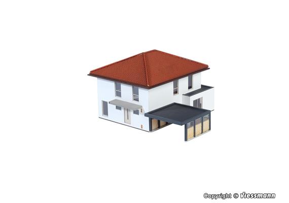 Kibri 38336 Kubushaus Mia mit Carport - Polyplate Bausatz - H0 (1:87) | Bild 4