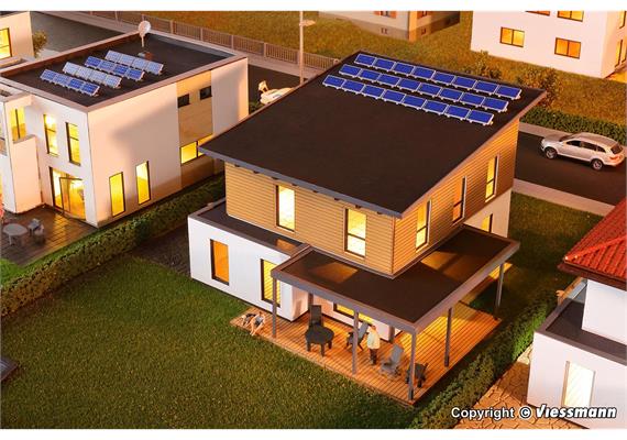 Kibri 38337 Kubushaus Saskia mit Carport - Polyplate Bausatz - H0 (1:87) | Bild 3