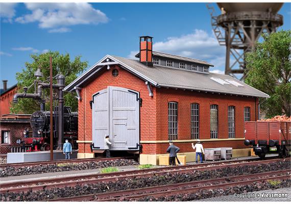 Kibri 39307 Lokschuppen, einständig - H0 (1:87) | Bild 1