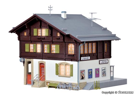 Kibri 39497 Bahnhof Litzirüti inkl. Hausbeleuchtungs-Startset - H0 (1:87) | Bild 4