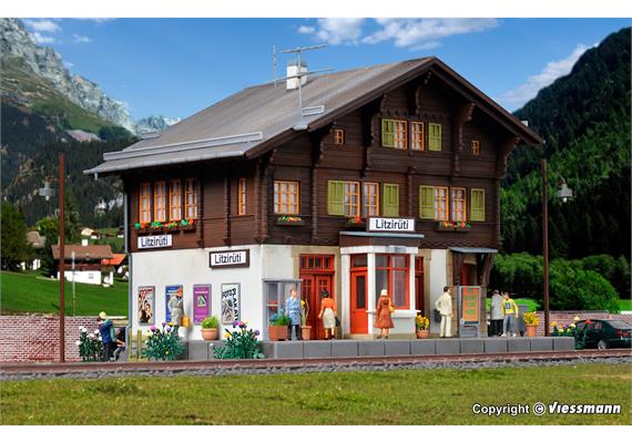 Kibri 39497 Bahnhof Litzirüti inkl. Hausbeleuchtungs-Startset - H0 (1:87) | Bild 2