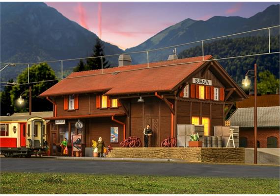 Kibri 39519 Bahnhof Surava inklusive Hausbeleuchtungs- Startset - H0 (1:87) | Bild 4