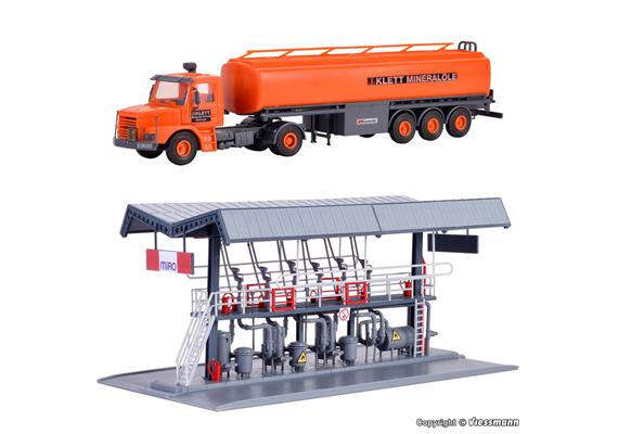 Kibri 39834 MIRO Tankwagen SCANIA/Abfüllstation - H0 (1:87) | Bild 3